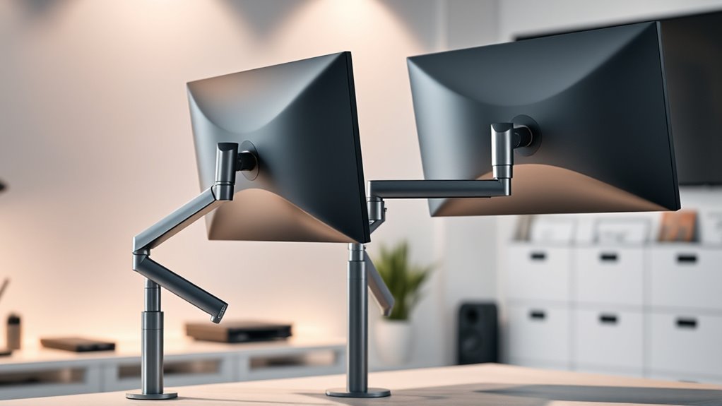 top dual monitor mounts
