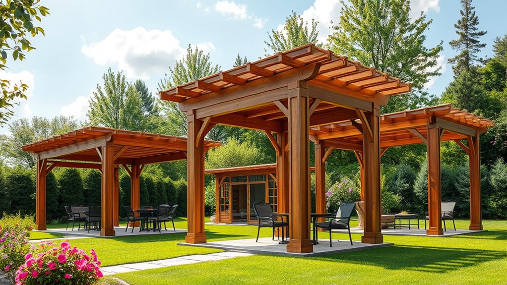top hard gazebo pergola kits