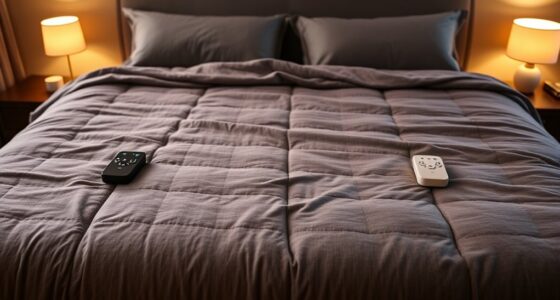 top king size dual control blankets