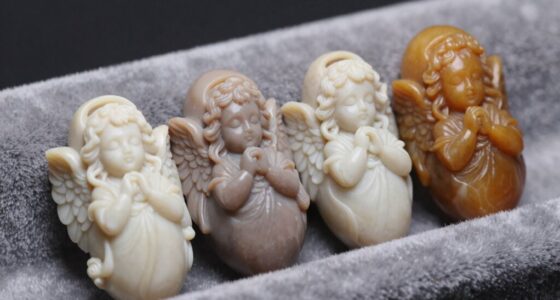 angel themed worry stones