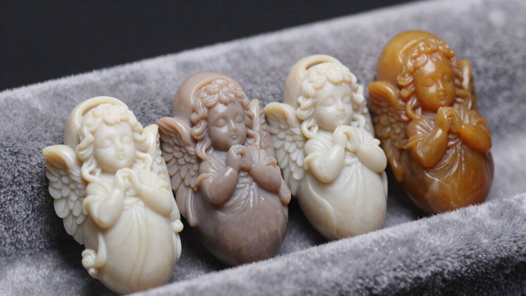 angel themed worry stones