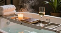bathtub caddies for relaxation