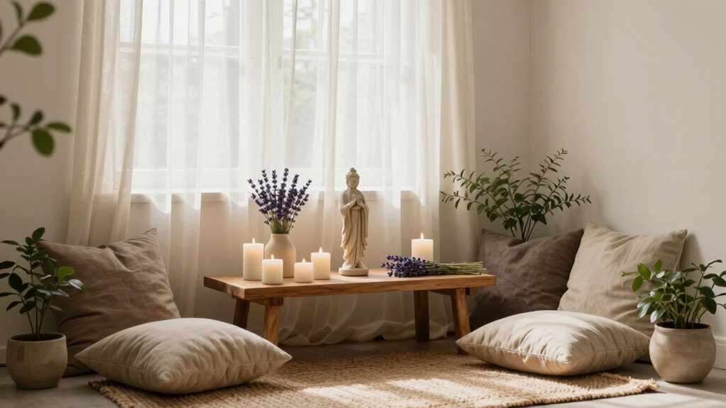 create peaceful sacred space