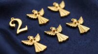 gold angel number jewelry