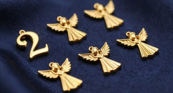 gold angel number jewelry