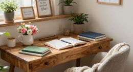 inspiring journaling station setup