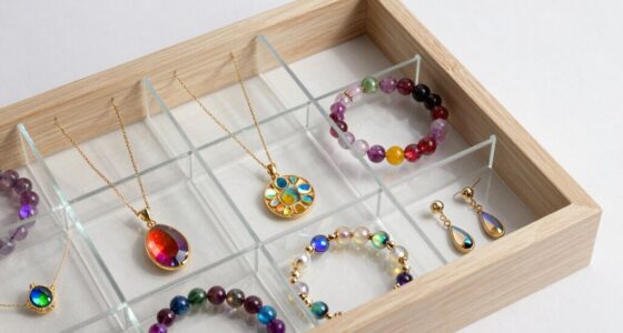 jewelry organizers for crystals
