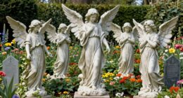 memorial angel garden decor