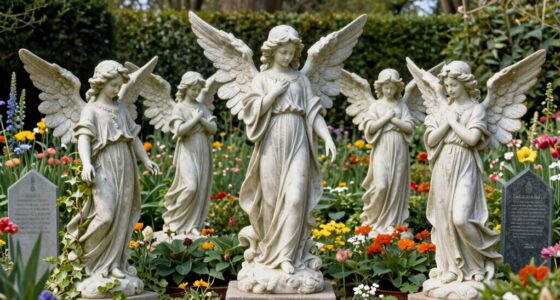 memorial angel garden decor