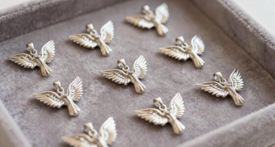 memorial jewelry with angel symbols