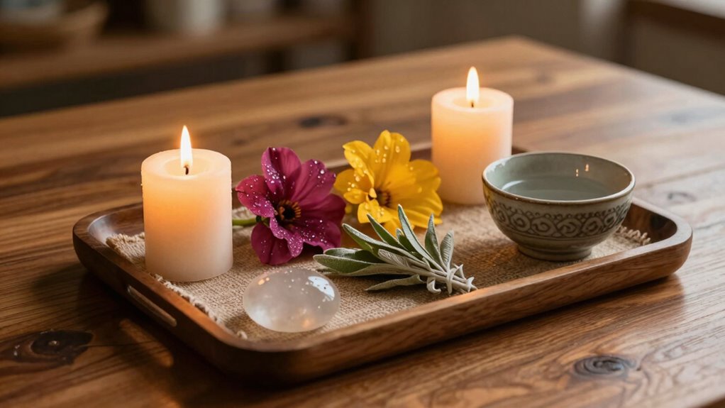 mindful ritual tray creation