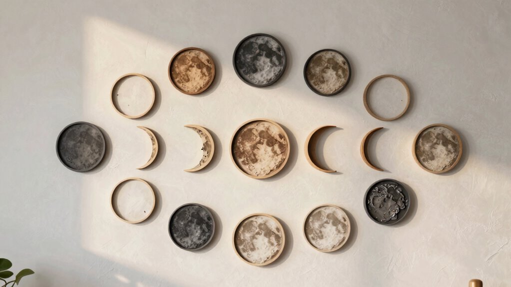 moon phase wall decor