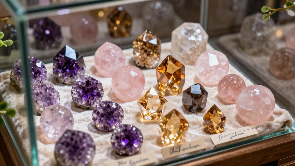organized crystal storage solutions
