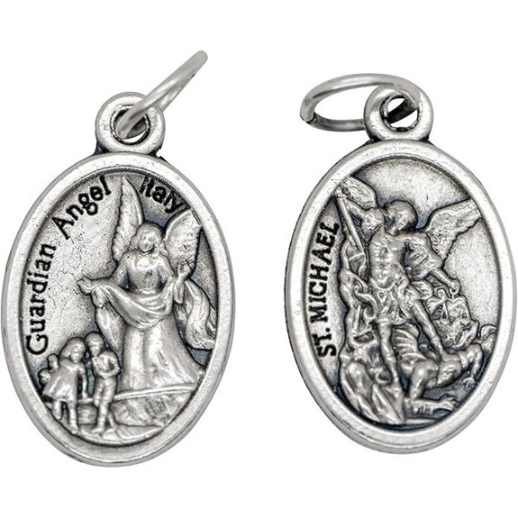 saint michael pendant 3 4