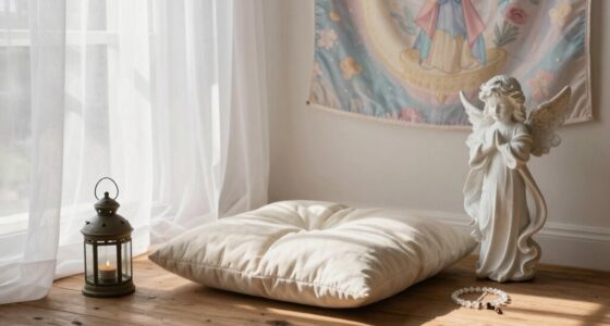 serene angelic prayer space