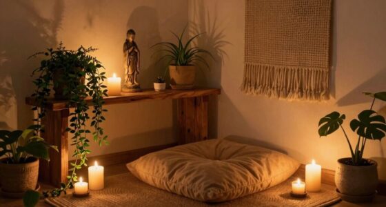 serene sacred intentional space