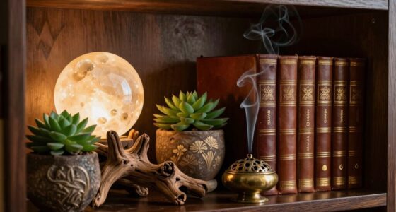 spiritual bookshelf decor ideas