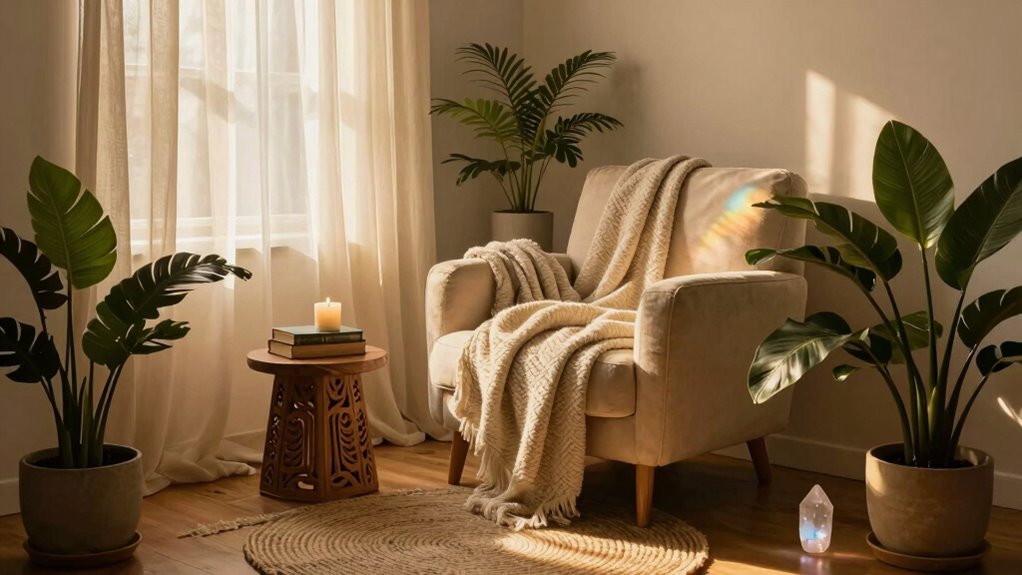 spiritually inviting reading space