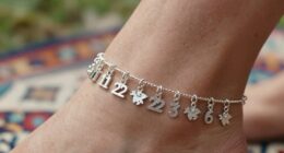 top angel number anklets