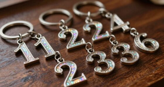 top angel number keychains