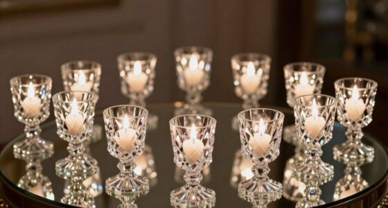 top crystal candle holders