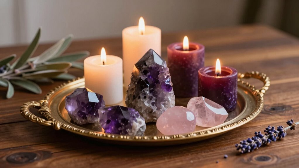 top crystal candle trays