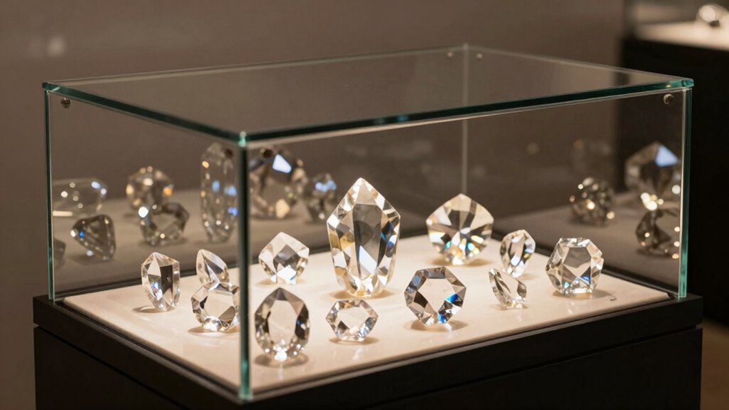 top crystal display cases