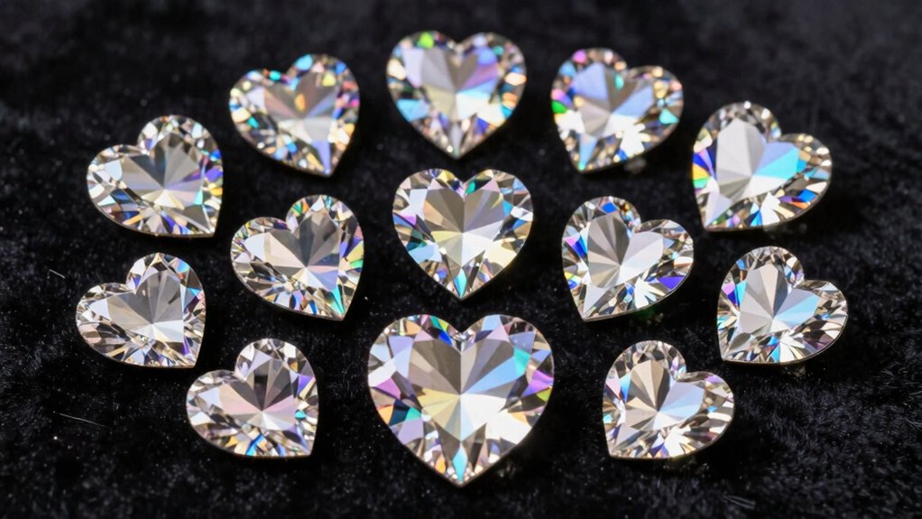 top crystal heart gift sets