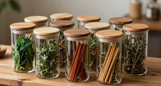 top herb and incense containers