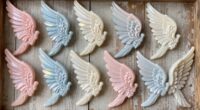 top resin angel wing decor