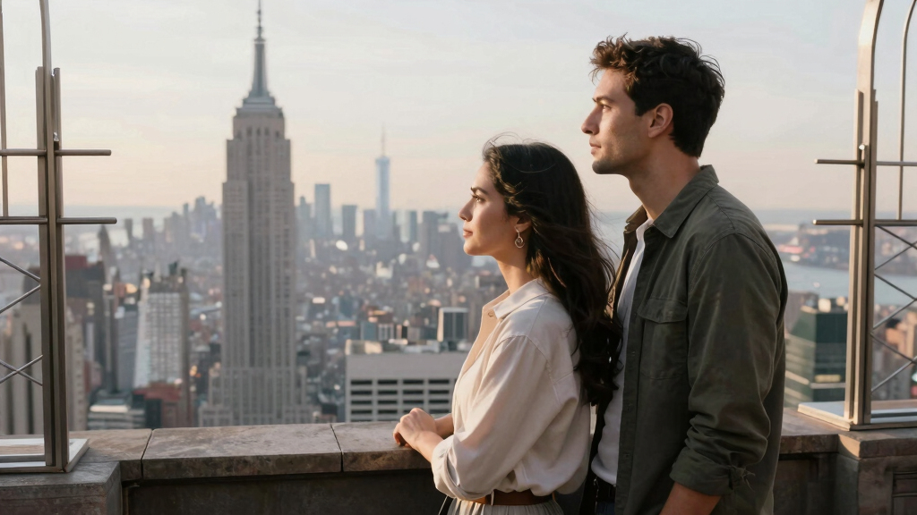 Couple On Empire State Building