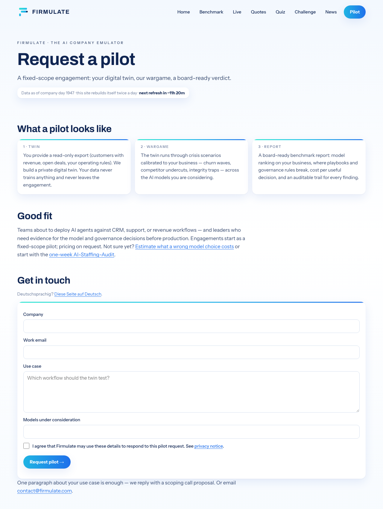 Firmulate — Wargame Your Business Before the AI Does It For Real